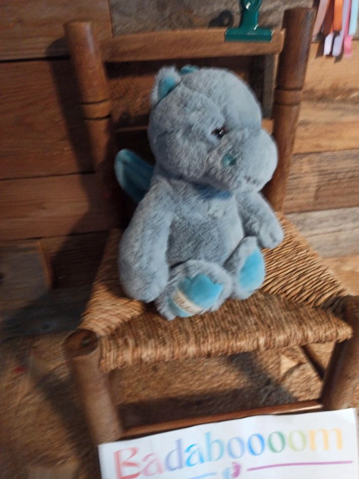 Peluche dragon bleu Bukowski tbe - photo numéro 3