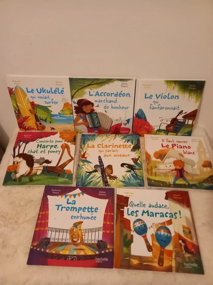 Lot 8 livres enfants collection En avant la musique Promo