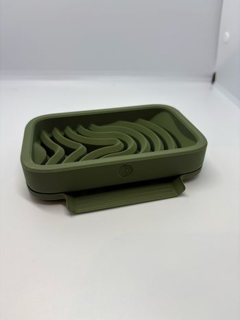 Porte savon couleur vert mate