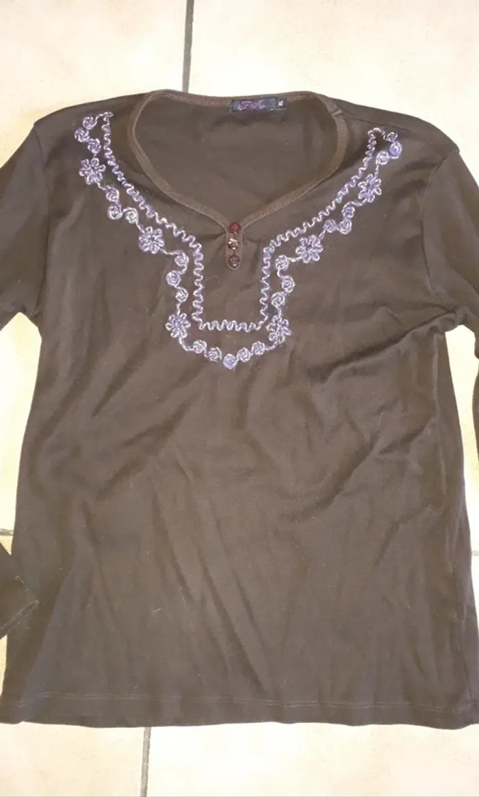 Haut manches longues femme T XL - photo numéro 2