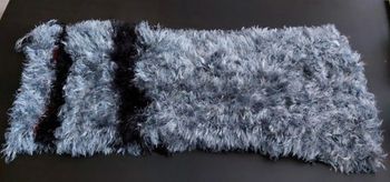 Écharpe anneau noir/ gris