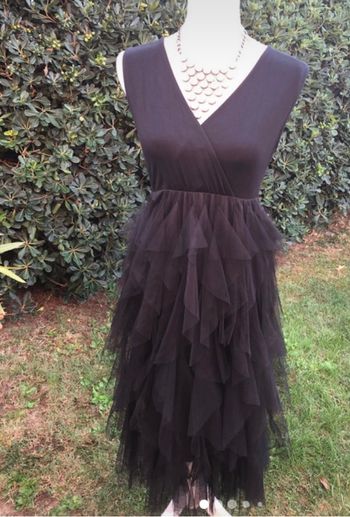 Robe noire avec tulle