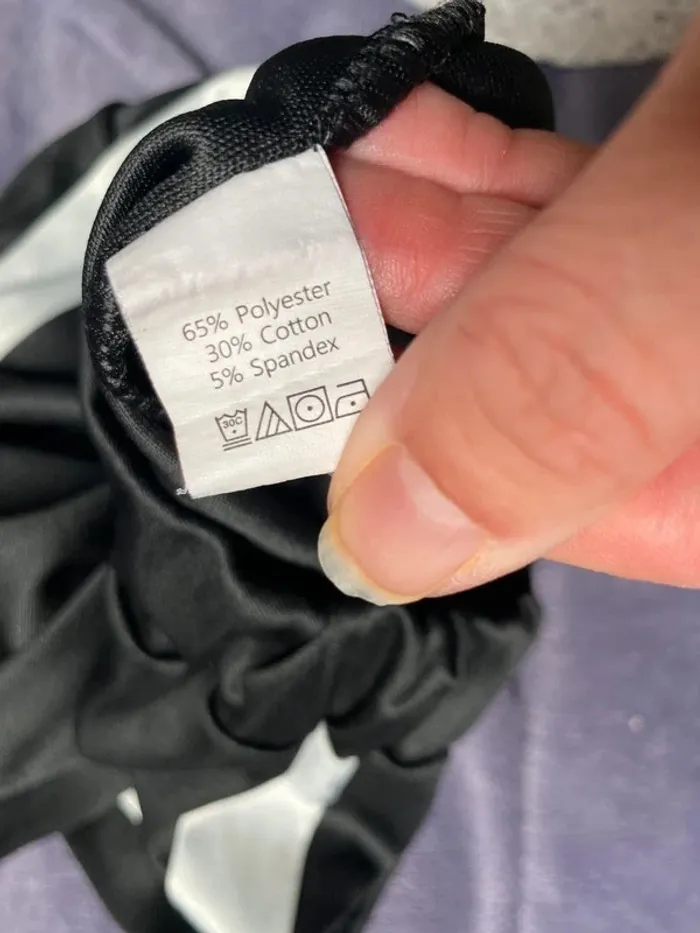 Pantalon léger noir et blanc taille M - photo numéro 5