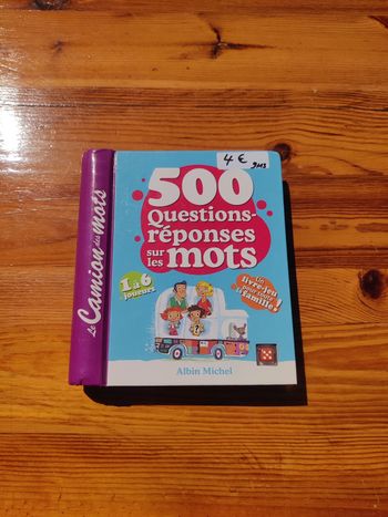 Livre jeu 500 questions réponses