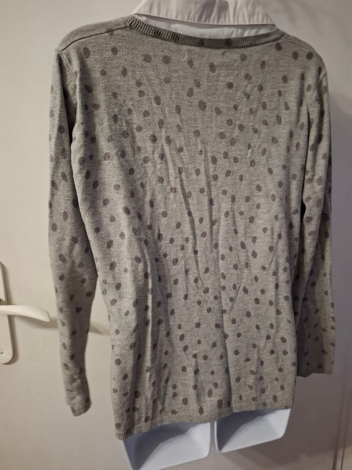 Pull col chemise taille 38/40 en très bon état - photo numéro 3