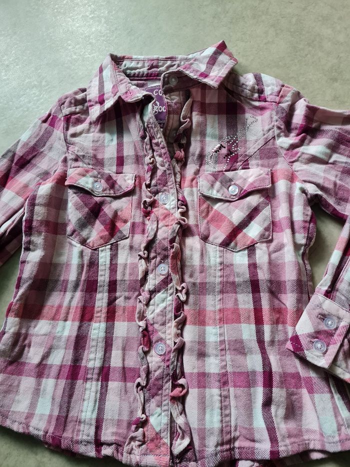 chemise à carreaux Complices fille 4 ans - photo numéro 4
