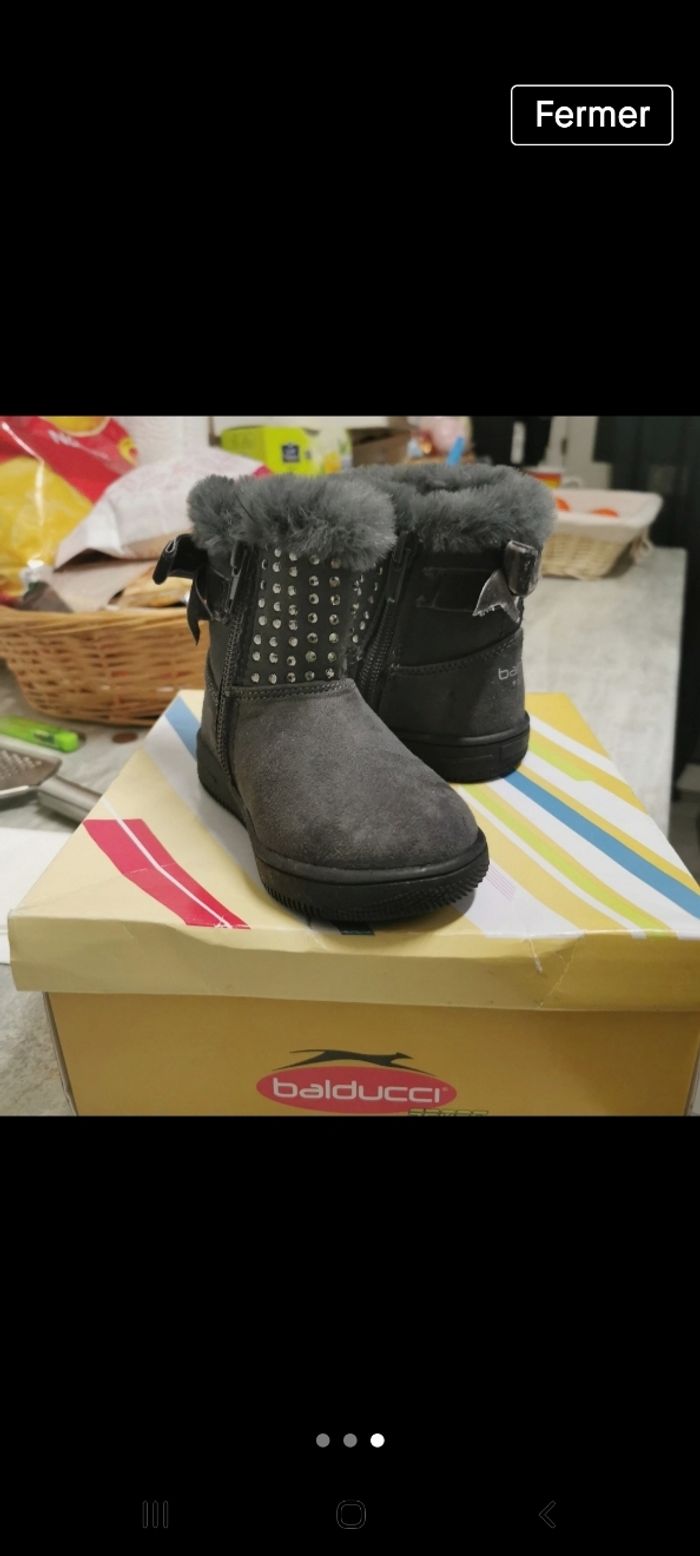 Bottes grise filles "Balducci" taille 21