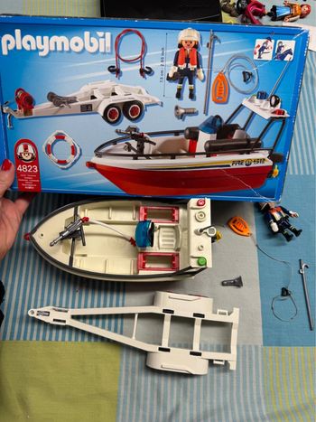 Playmobil Bateau de sauvetage avec remorque