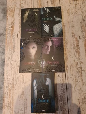 Lot de 5 livres Grand format la maison de la nuit