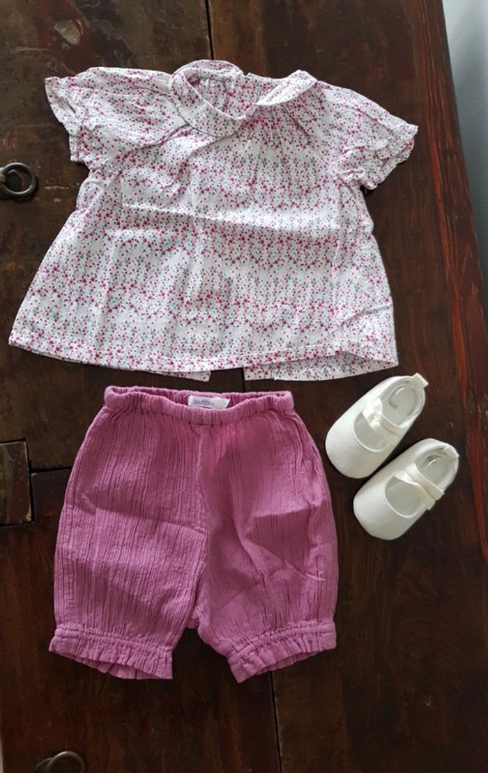 Ensemble été bébé fille 6 mois