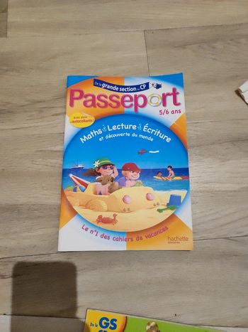 Cahier de vacances GS au CP 5/6 ans