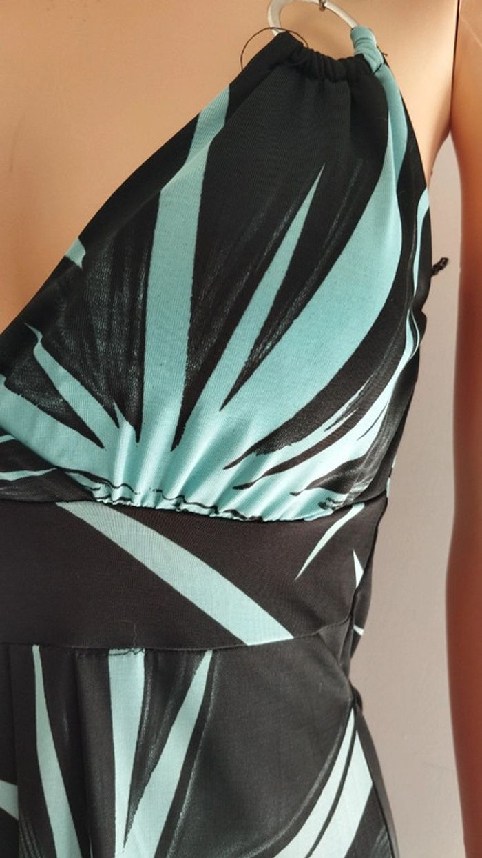 Robe noire et bleu femme taille l - photo numéro 5