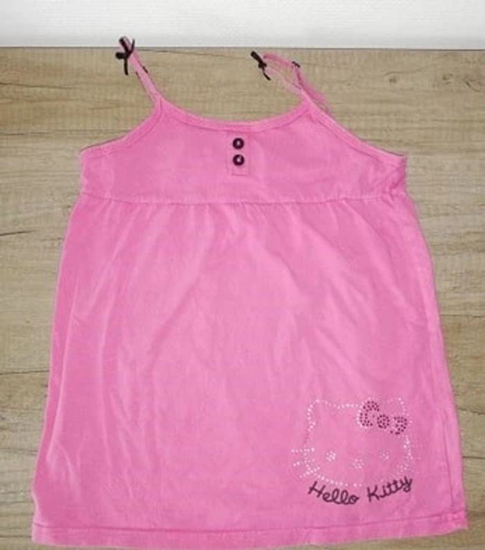 T shirt à bretelles rose Hello Kitty 10 / 12 ans