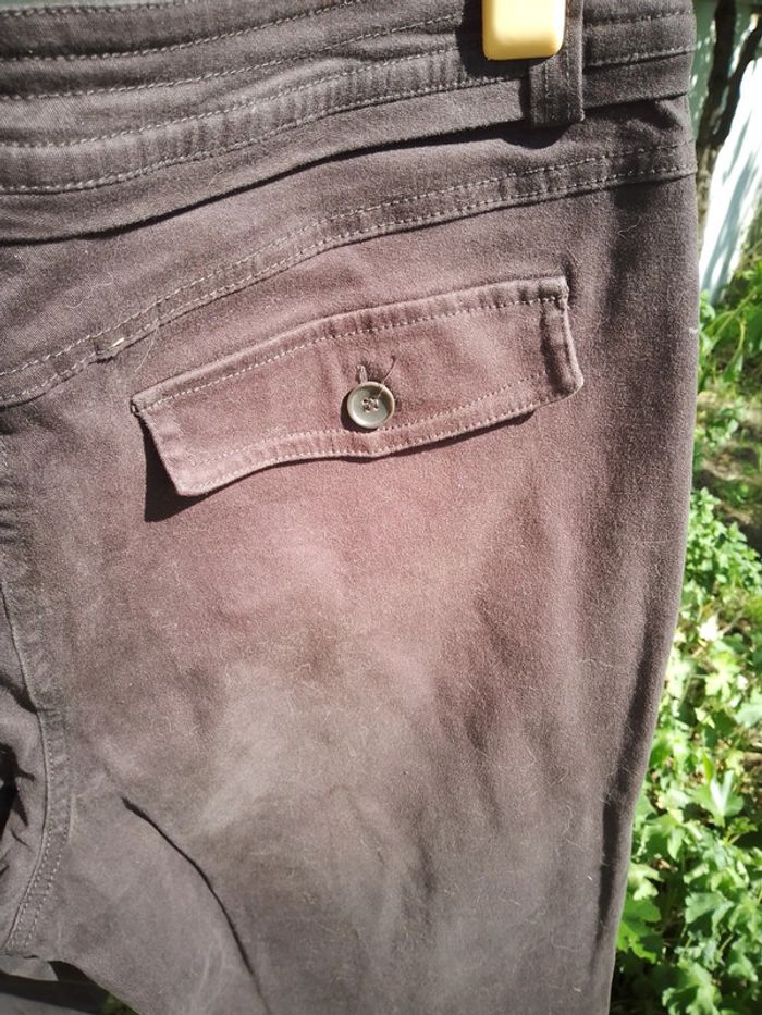 Pantalon large marron foncé - photo numéro 6