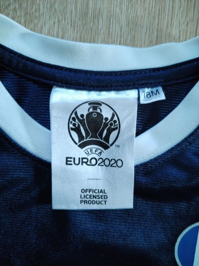 T-shirt football euro 2020 18/24 mois - photo numéro 3