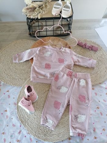 Ensemble survetement jogging hérisson fille 