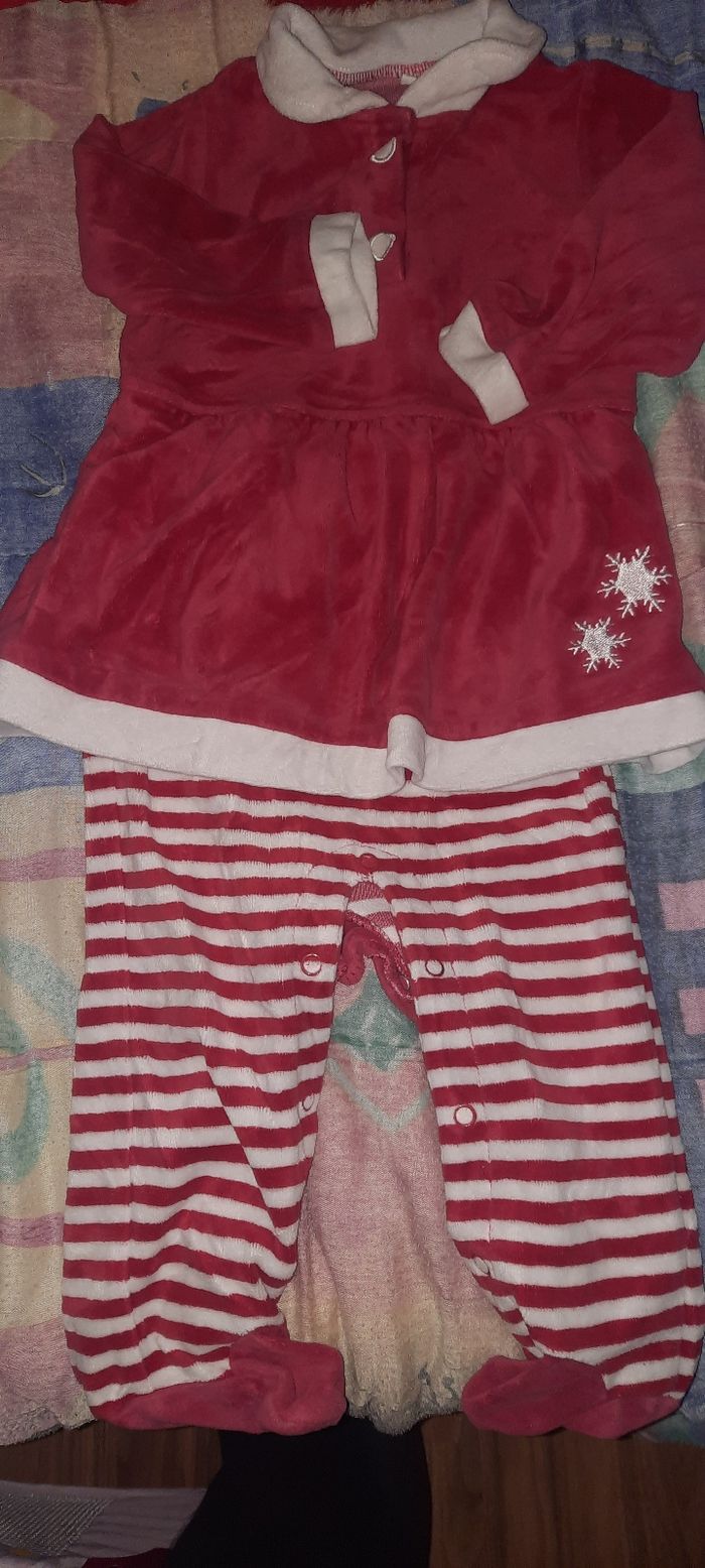 Pyjama et cape de Noël fille 12-18 mois