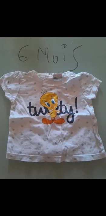 T-shirt fille titi 6mois
