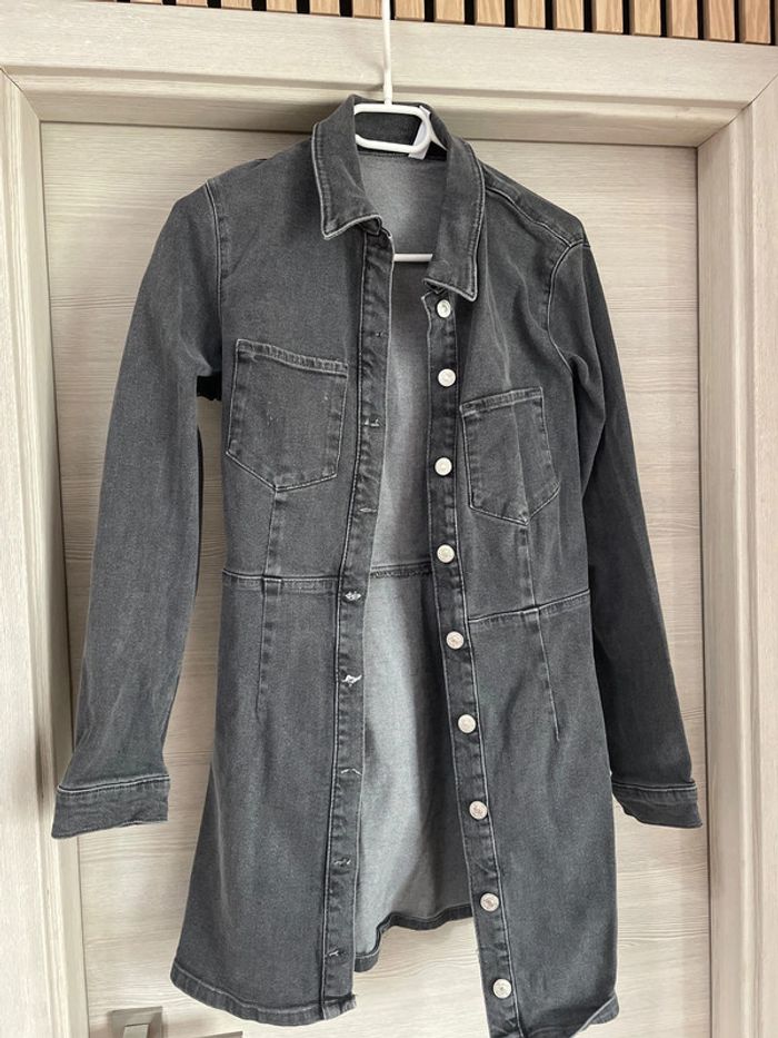Robe en jeans noir