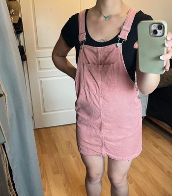 Robe salopette vieux rose taille 36