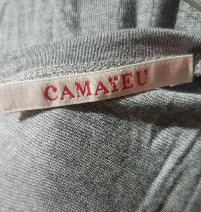 Joli haut imprimé Camaieu Taille L Neuf - photo numéro 5
