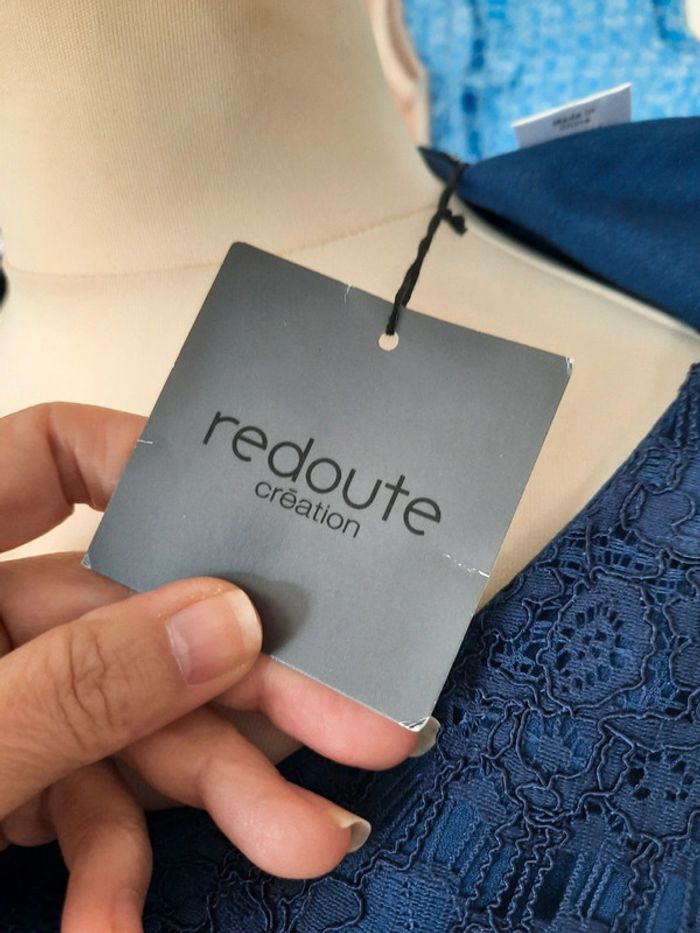 Haut bleu dentelle La Redoute neuf avec étiquette 🏷 dressing vintage # - photo numéro 5