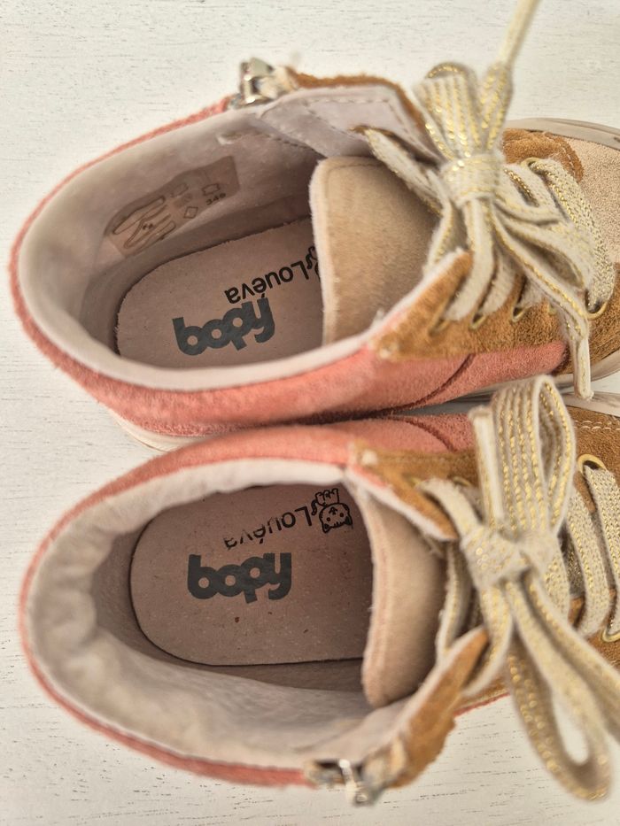 Chaussures montantes daim + cuir fille pointure 23 Bopy - photo numéro 4