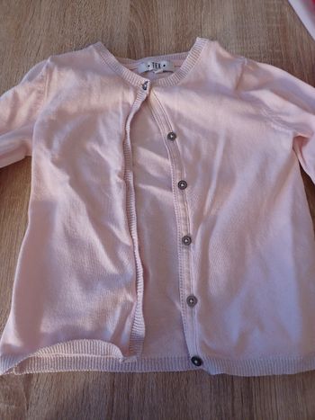 Gilet rose 3/4ans