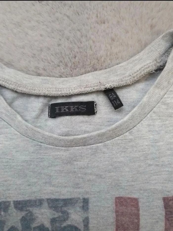 T.shirt manches longues gris IKKS 6 ans - photo numéro 6