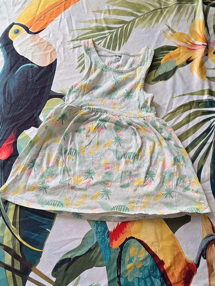 Robe fille Été - Motifs Tropicaux Adorables !