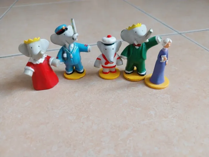 Lot figurines babar vintage