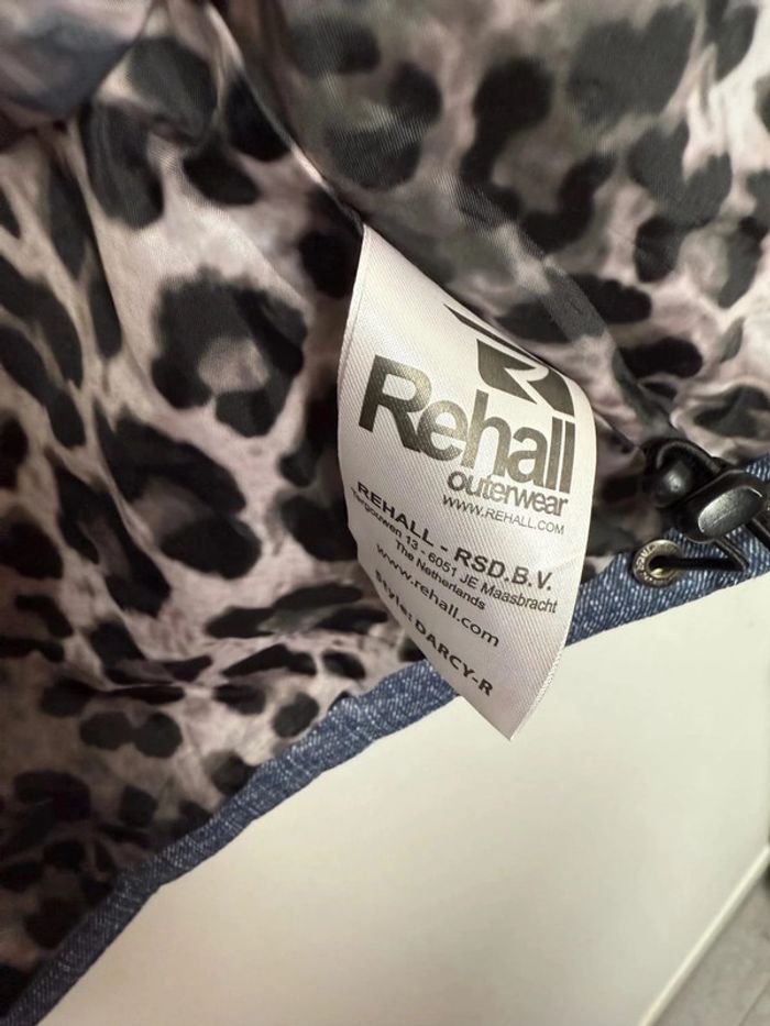 Veste Rehall et ski bleue et léopard comme neuve taille S - photo numéro 6