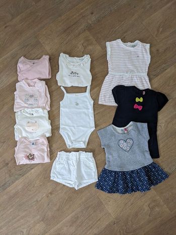 Lot de 10 vêtements 12 mois. Orchestra okaidi kiabi 