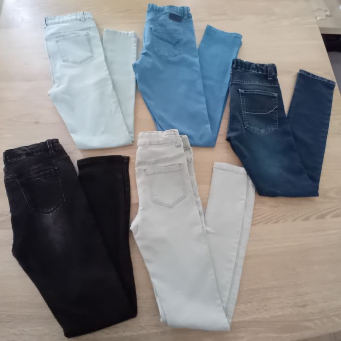 Lot 5 jeans fille 14 ans - Très bon état