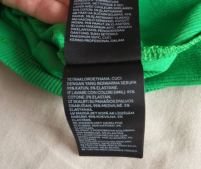H&M Débardeur Crop Top Coton Vert Très bon état S - photo numéro 7