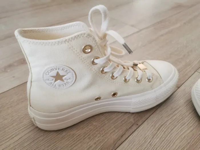 Converses Chuck Taylor All star Lift Hi Beige - photo numéro 3