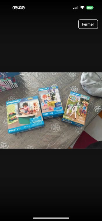 Boîte playmobil neuf