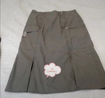 Jupe trapèze à pans femme 36