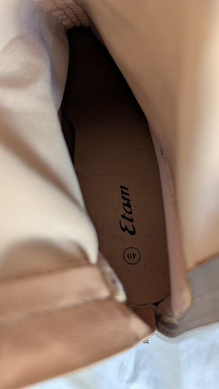 Bottines à talons motif prince de galles - photo numéro 5