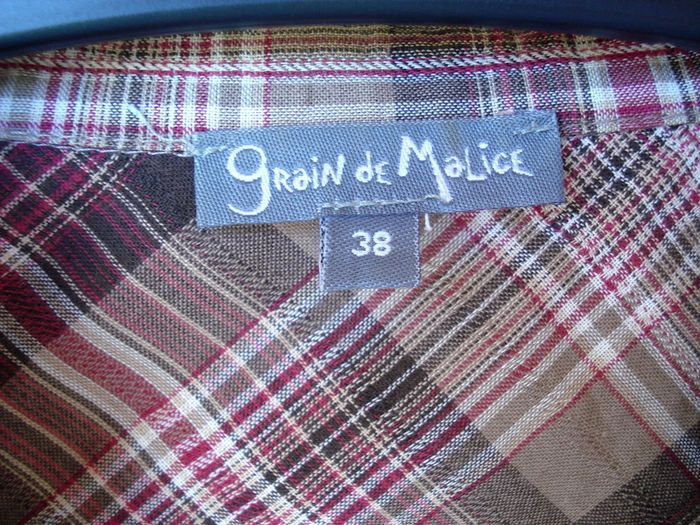 Chemise à carreaux Grain de Malice - Taille 38 - photo numéro 2