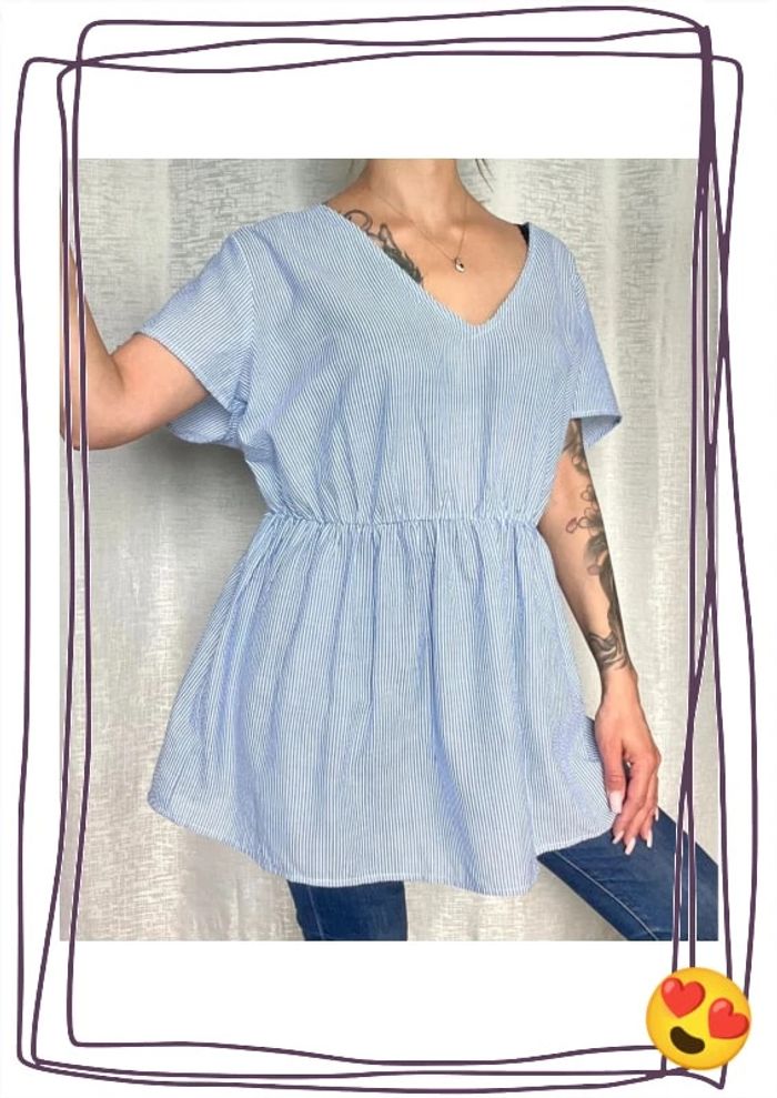 SOLDÉ - Blouse manches courtes taille 52