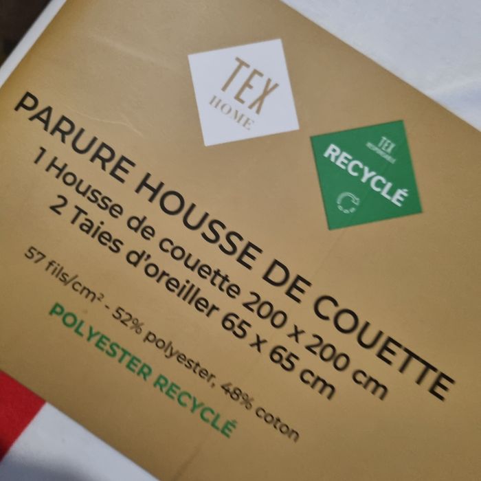parure housse de couette 200 cm x 200 cm 🎁 neuf - photo numéro 2