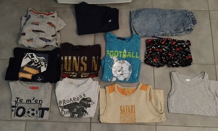 Lot vêtements garçon été