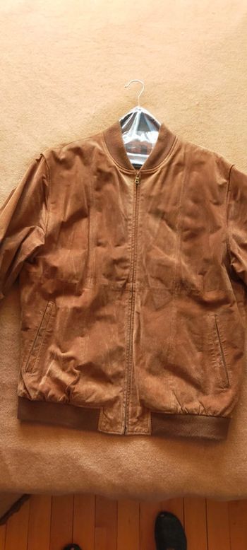 Blouson homme en cuir  nubuck Bayard