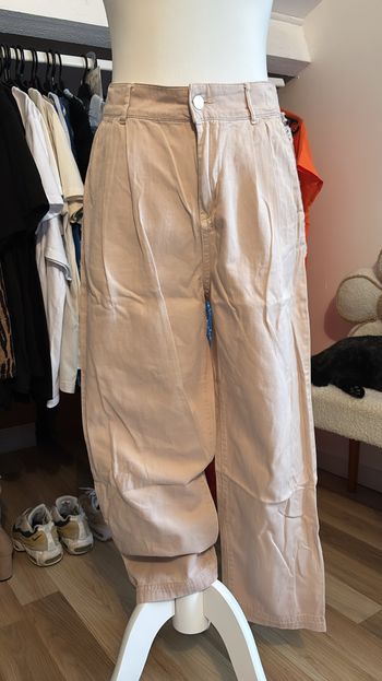 Pantalon droit beige Mango T38