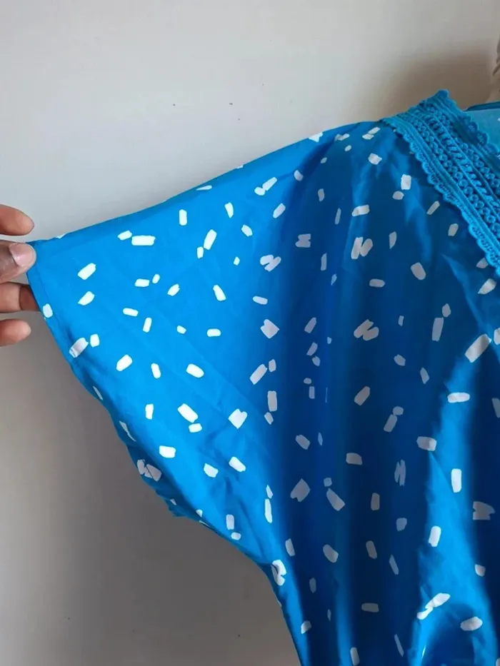 Combi-short bleu et blanc, Cerise Blue, neuf, taille M - photo numéro 3