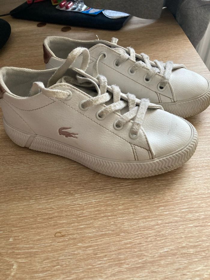 baskets fille lacoste taille 29 - photo numéro 2