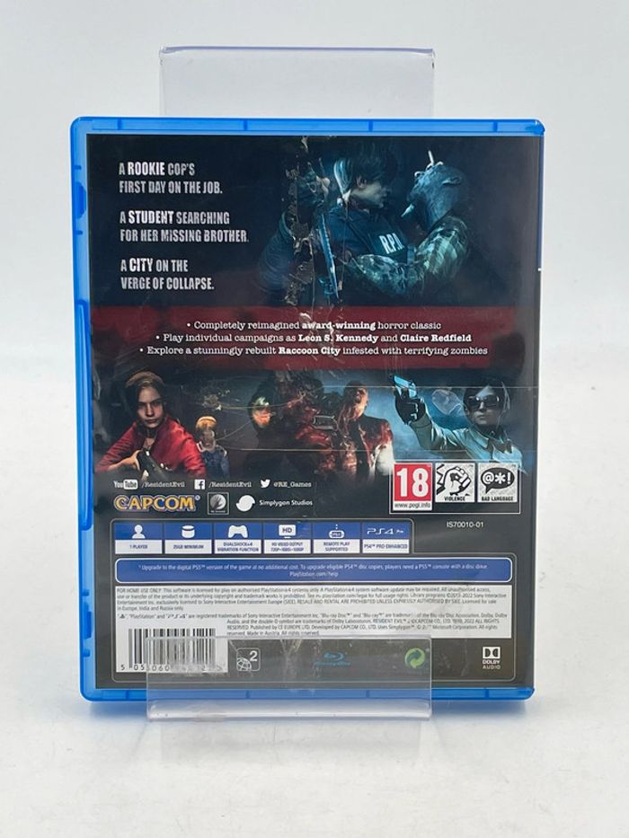 Jeu vidéo Résident Evil 2 sur console PlayStation 4 - photo numéro 2