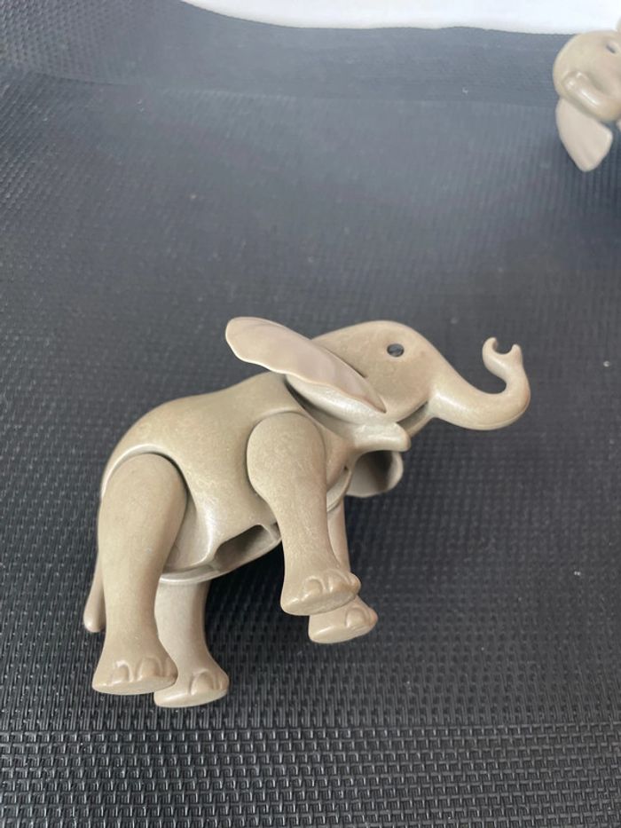 Playmobil lot 2 figurines bébés éléphants éléphanteaux zoo cirque safari animaux sauvages - photo numéro 13