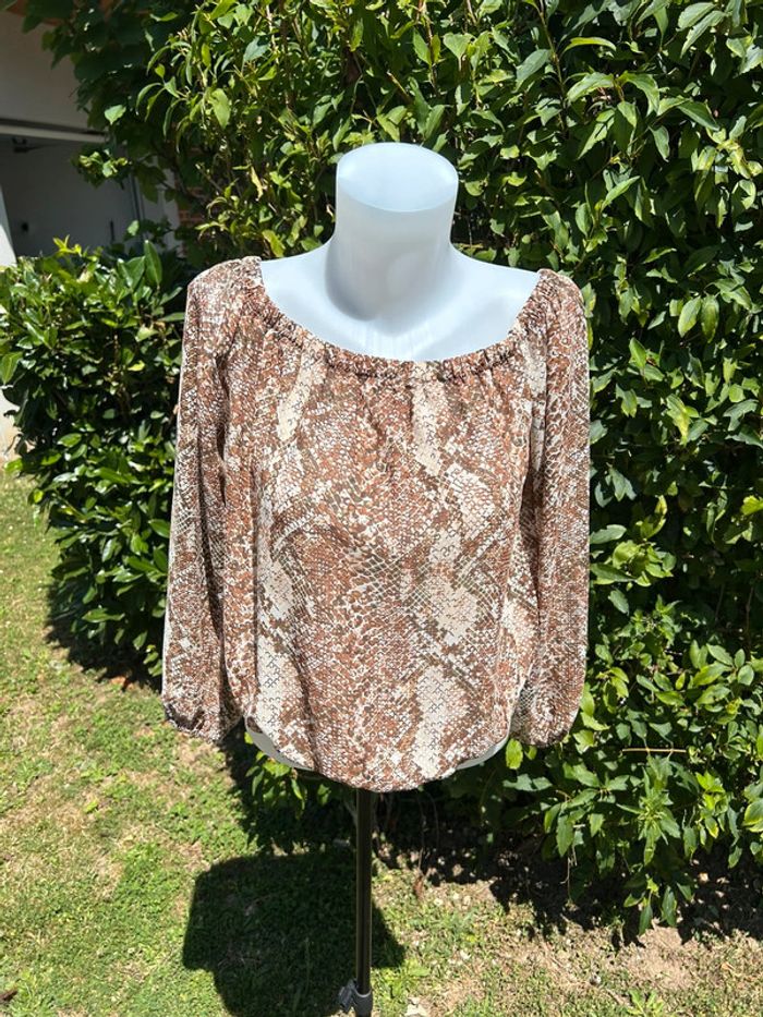 🌟 Blouse à motifs serpent Amisu 🌟 - photo numéro 2